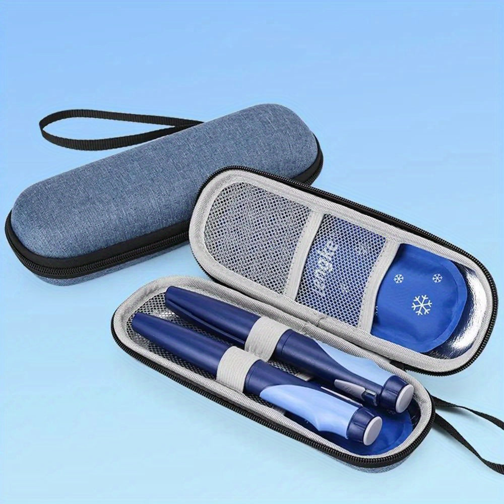 Insulin Cooler Travel Case - Waterproof Diabetic Medication Cooling Organizer with Ice Gel Pack - Portable Diabetes Medical Storage Bag for Insulin Pens and Vials