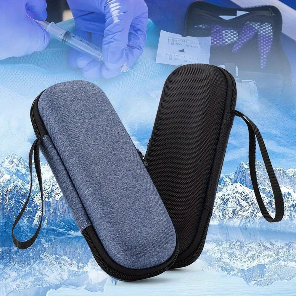 Insulin Cooler Travel Case - Waterproof Diabetic Medication Cooling Organizer with Ice Gel Pack - Portable Diabetes Medical Storage Bag for Insulin Pens and Vials