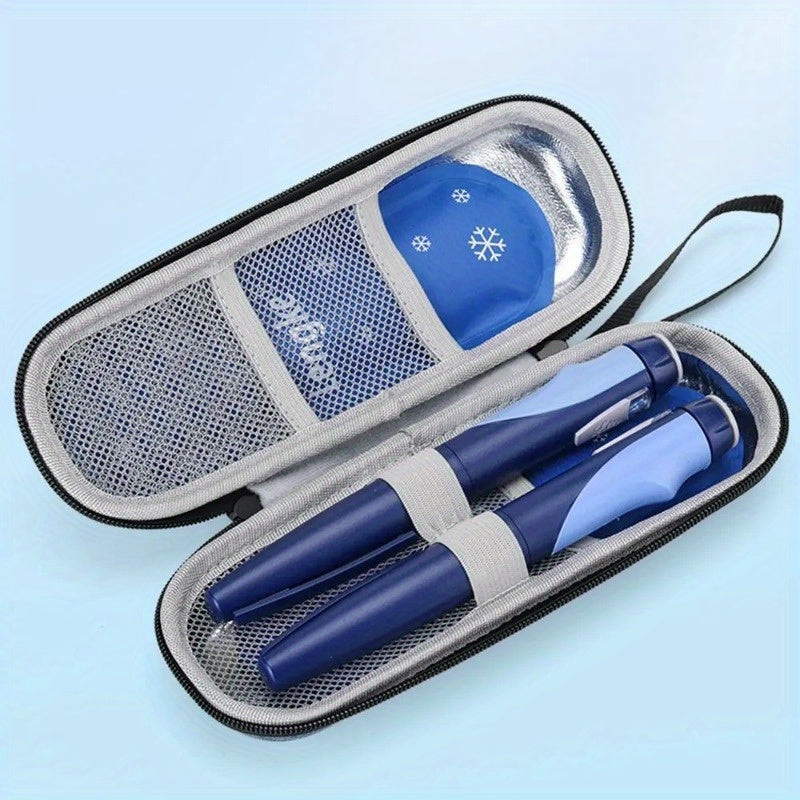 Insulin Cooler Travel Case - Waterproof Diabetic Medication Cooling Organizer with Ice Gel Pack - Portable Diabetes Medical Storage Bag for Insulin Pens and Vials