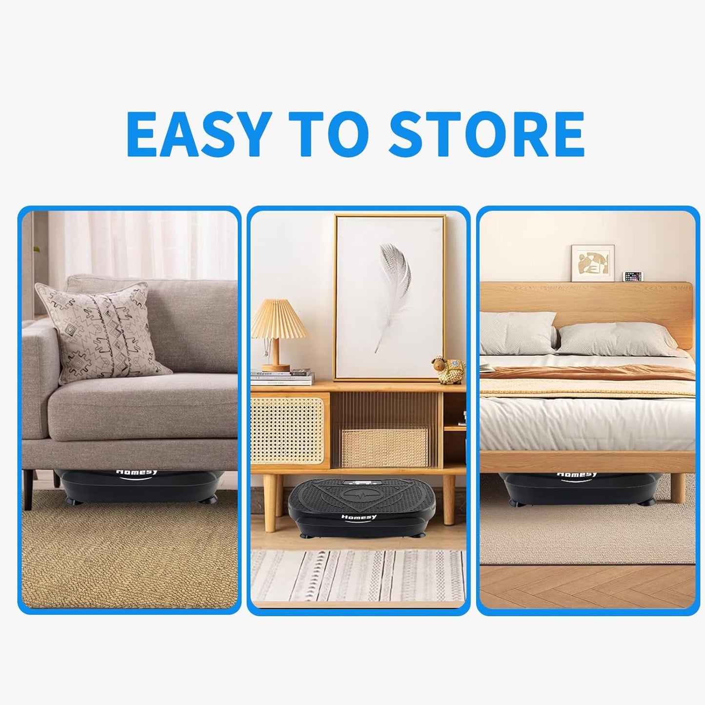 Vibration Plate Exercise Machine, Vibrating Plate for Lymphatic Drainage, Full Body Shake Platform Board for Home Fitness and Fat Burning, Sport Gym Equipment for Women Men