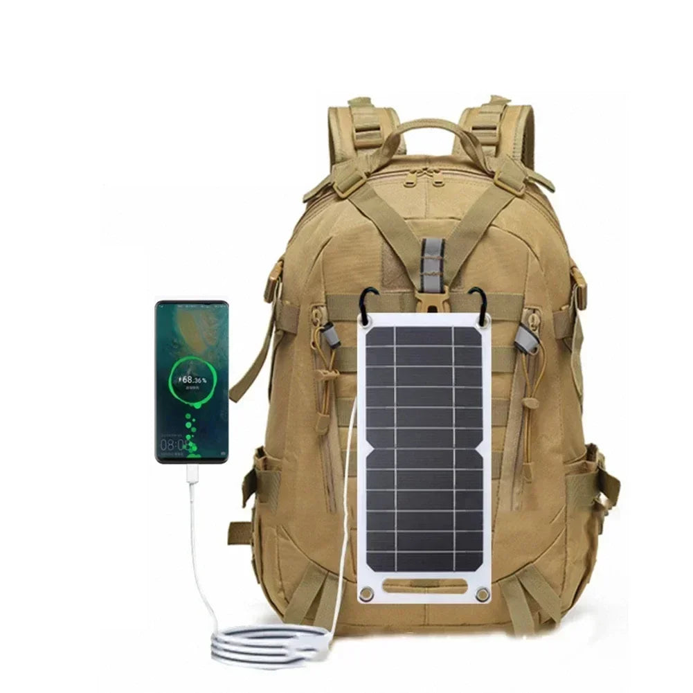 Sunpower Portable 5V 35WSolar Panel with USB Safe Stabilize Charger for Phone Power Bank Outdoor Camping Home RV Gift Use