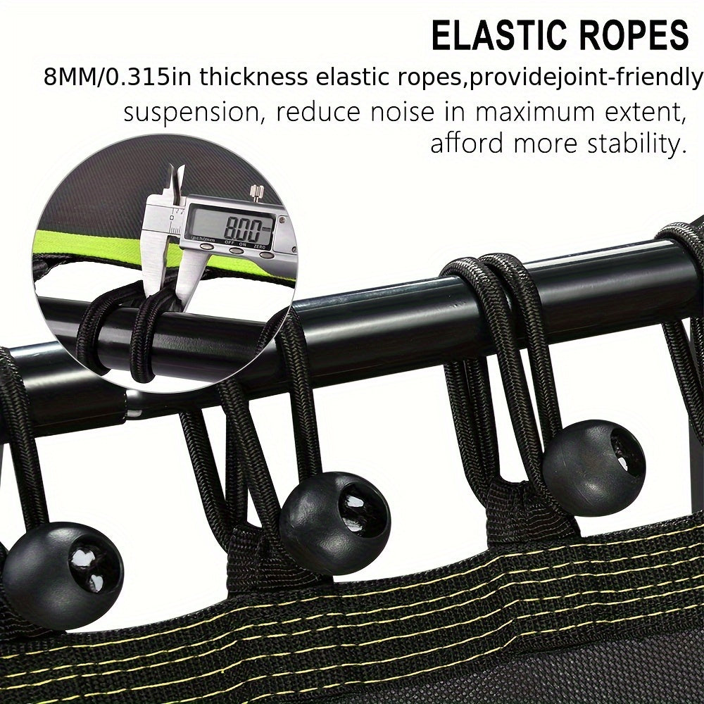 ONETWOFIT 1pc 48" Mini Trampoline With Adjustable Handle Bar, Fitness Trampoline For Workout
