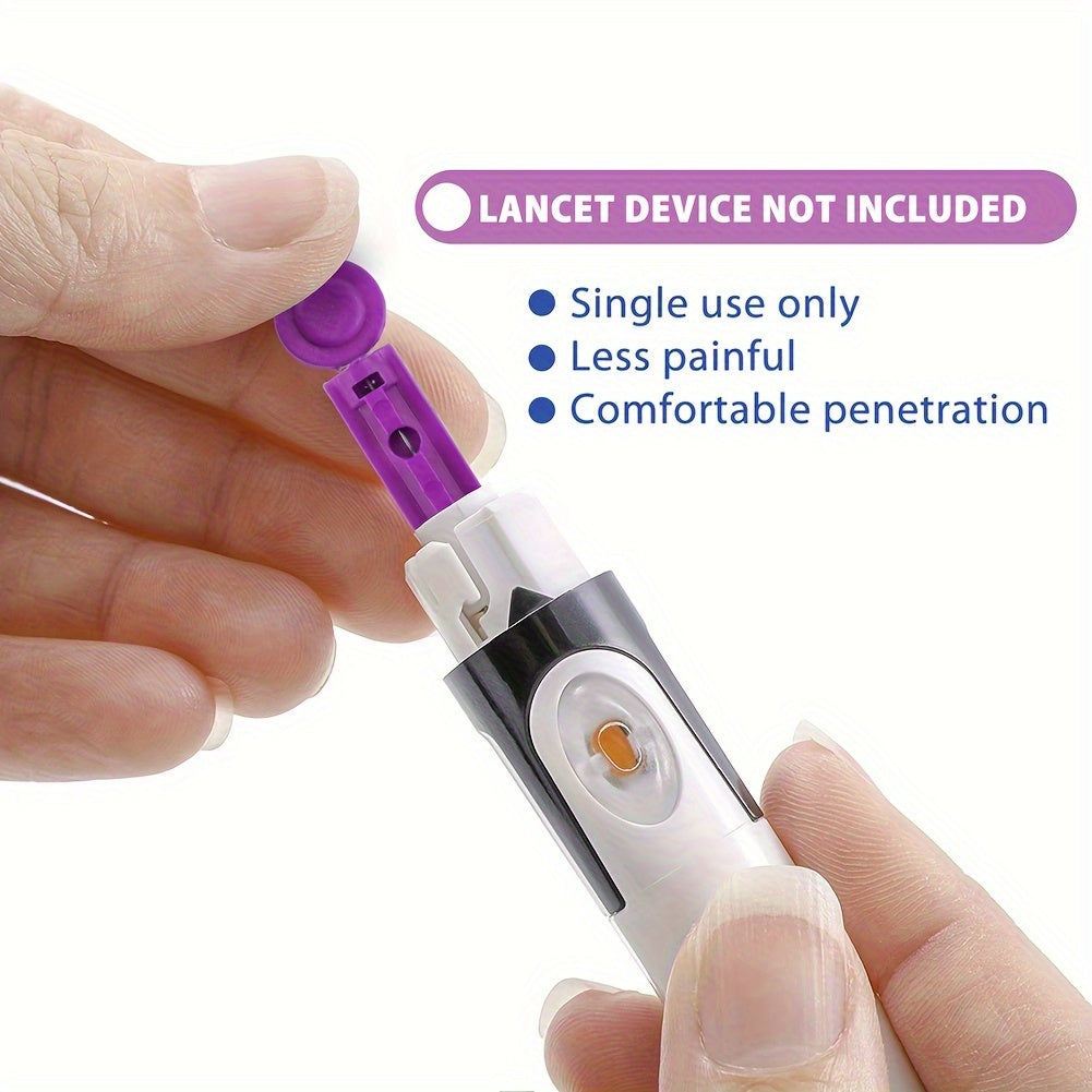 LotFancy 100Pcs Lancets for Blood Testing 30 Gauge Twist Top Lancets for Glucose Diabetes Testing Disposable Blood Sugar Test