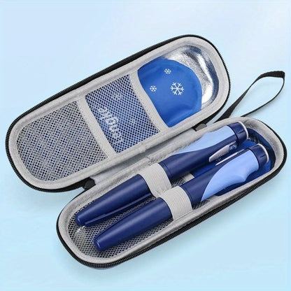 Insulin Cooler Travel Case - Waterproof Diabetic Medication Cooling Organizer with Ice Gel Pack - Portable Diabetes Medical Storage Bag for Insulin Pens and Vials