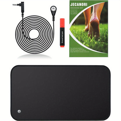 Grounding Mat, 13 x 23.6inch Earthing Mat Grounding Pad for Desk for Improves Sleep, Enhanced Circulation, Reduces Inflammation, Pain, and Anxiety