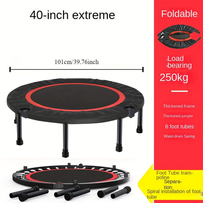 40-inch Adult Fitness Bungee Trampoline, Portable and Quiet Workout Rebounder