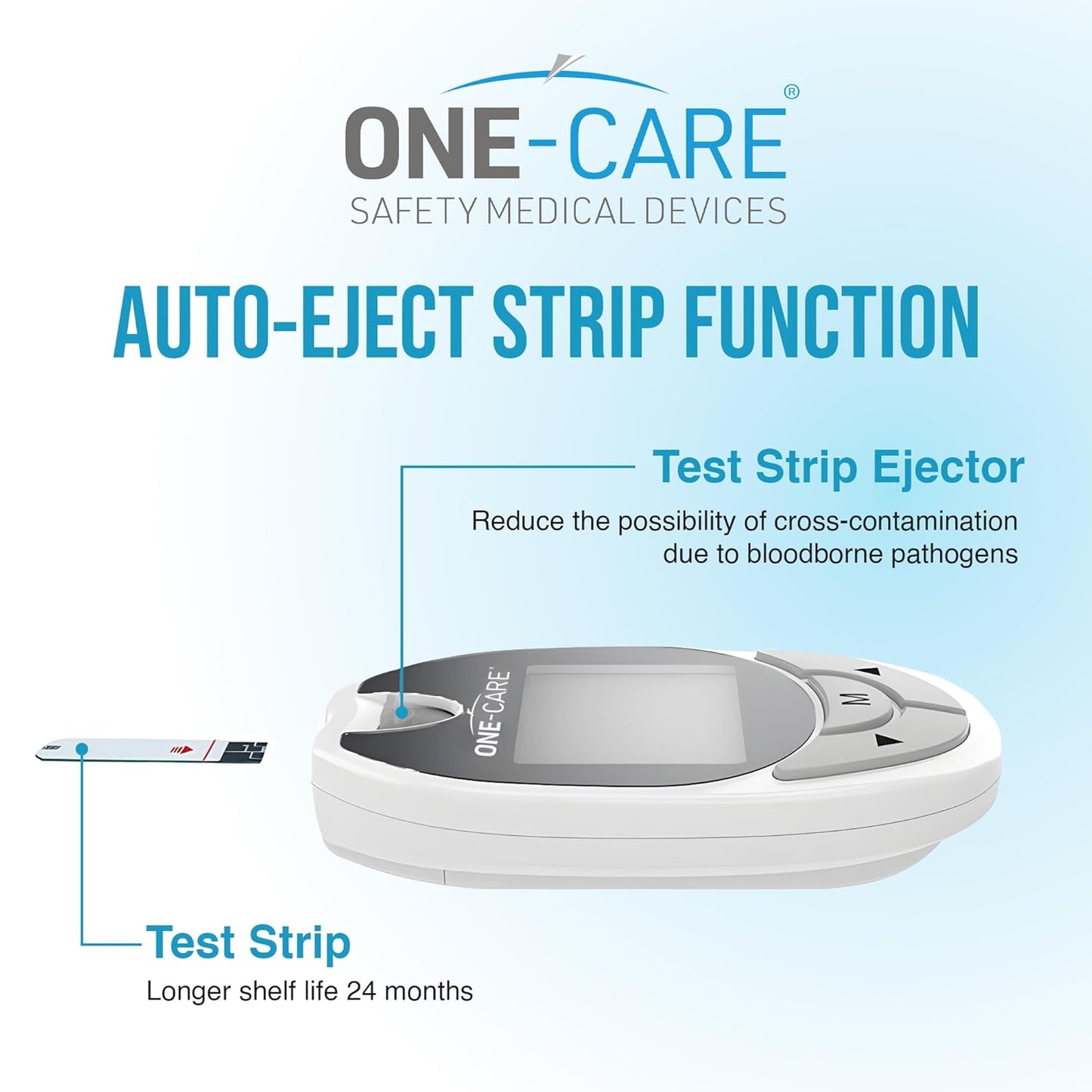 Glucose Monitoring System with Glucometer, 10 Test Strips, Lancing Device, 10 Lancets, and Carrying Case -Blood Sugar Testing Kit for Diabetes Patients, Complete Diabetic Self-Testing Kit with Meter, Strips, and Lancets for Fingerprick and Capillary Blood Testing