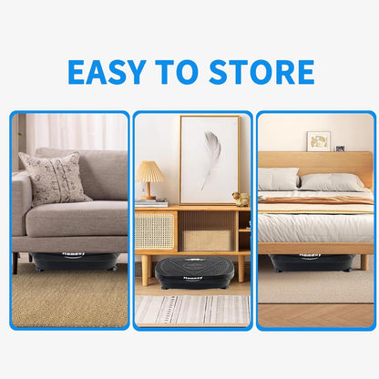 Vibration Plate Exercise Machine, Vibrating Plate for Lymphatic Drainage, Full Body Shake Platform Board for Home Fitness and Fat Burning, Sport Gym Equipment for Women Men