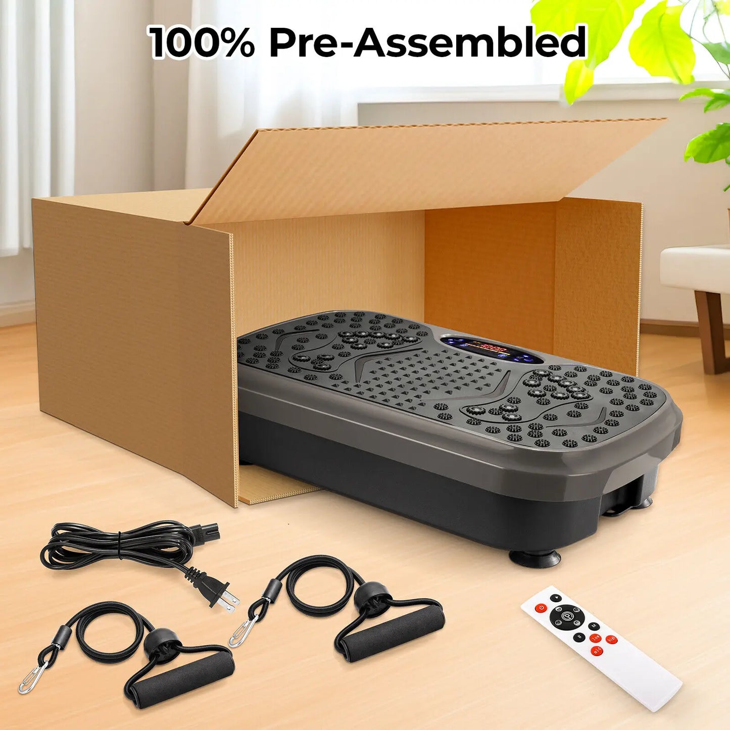 Vibration Plate Exercise Machine, Vibration Plate for Lymphatic Drainage, Whole Body Workout Vibrate Fitness Platform