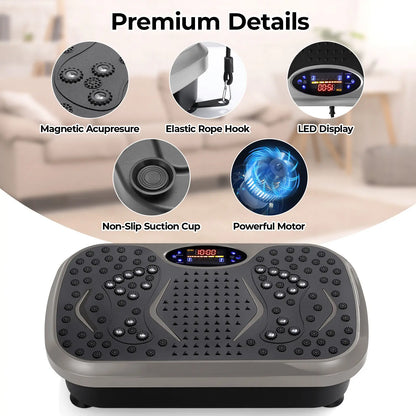 Vibration Plate Exercise Machine, Vibration Plate for Lymphatic Drainage, Whole Body Workout Vibrate Fitness Platform