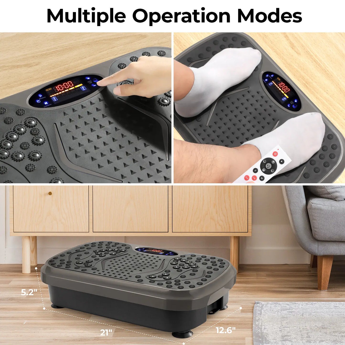 Vibration Plate Exercise Machine, Vibration Plate for Lymphatic Drainage, Whole Body Workout Vibrate Fitness Platform