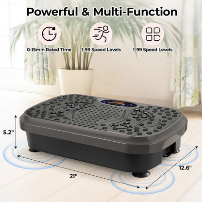 Vibration Plate Exercise Machine, Vibration Plate for Lymphatic Drainage, Whole Body Workout Vibrate Fitness Platform