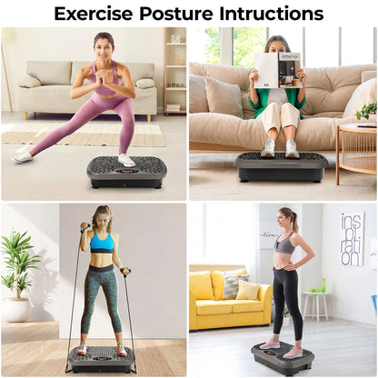Vibration Plate Exercise Machine, Vibration Plate for Lymphatic Drainage, Whole Body Workout Vibrate Fitness Platform