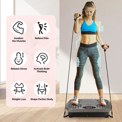 Vibration Plate Exercise Machine, Vibration Plate for Lymphatic Drainage, Whole Body Workout Vibrate Fitness Platform
