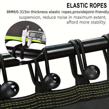 ONETWOFIT 1pc 48" Mini Trampoline With Adjustable Handle Bar, Fitness Trampoline For Workout